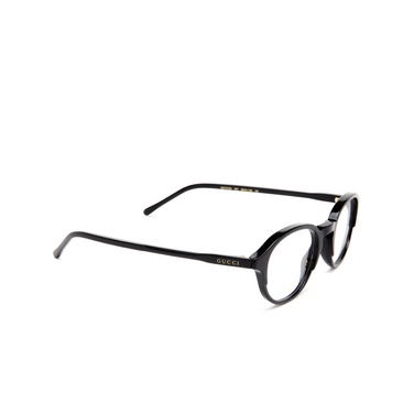 Gucci GG1212O Korrektionsbrillen 001 black - Dreiviertelansicht
