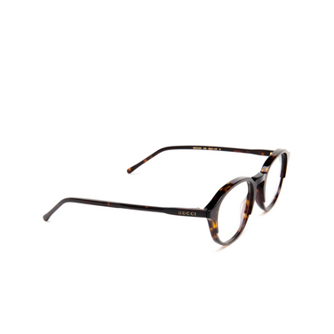 Gucci GG1212O Korrektionsbrillen 005 havana - Dreiviertelansicht