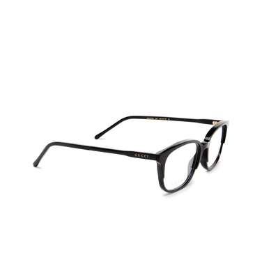 Gucci GG1213O Korrektionsbrillen 001 black - Dreiviertelansicht