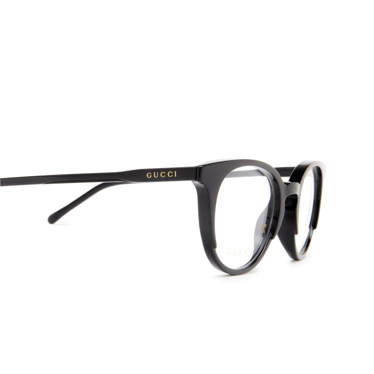 Occhiali da vista Gucci GG1214O 001 Black - anteprima prodotto 3/4