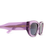 Lunettes de soleil Gucci GG1215S 003 violet - Vignette du produit 3/4