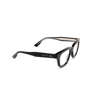 Gucci GG1219O Korrektionsbrillen 001 black - Dreiviertelansicht