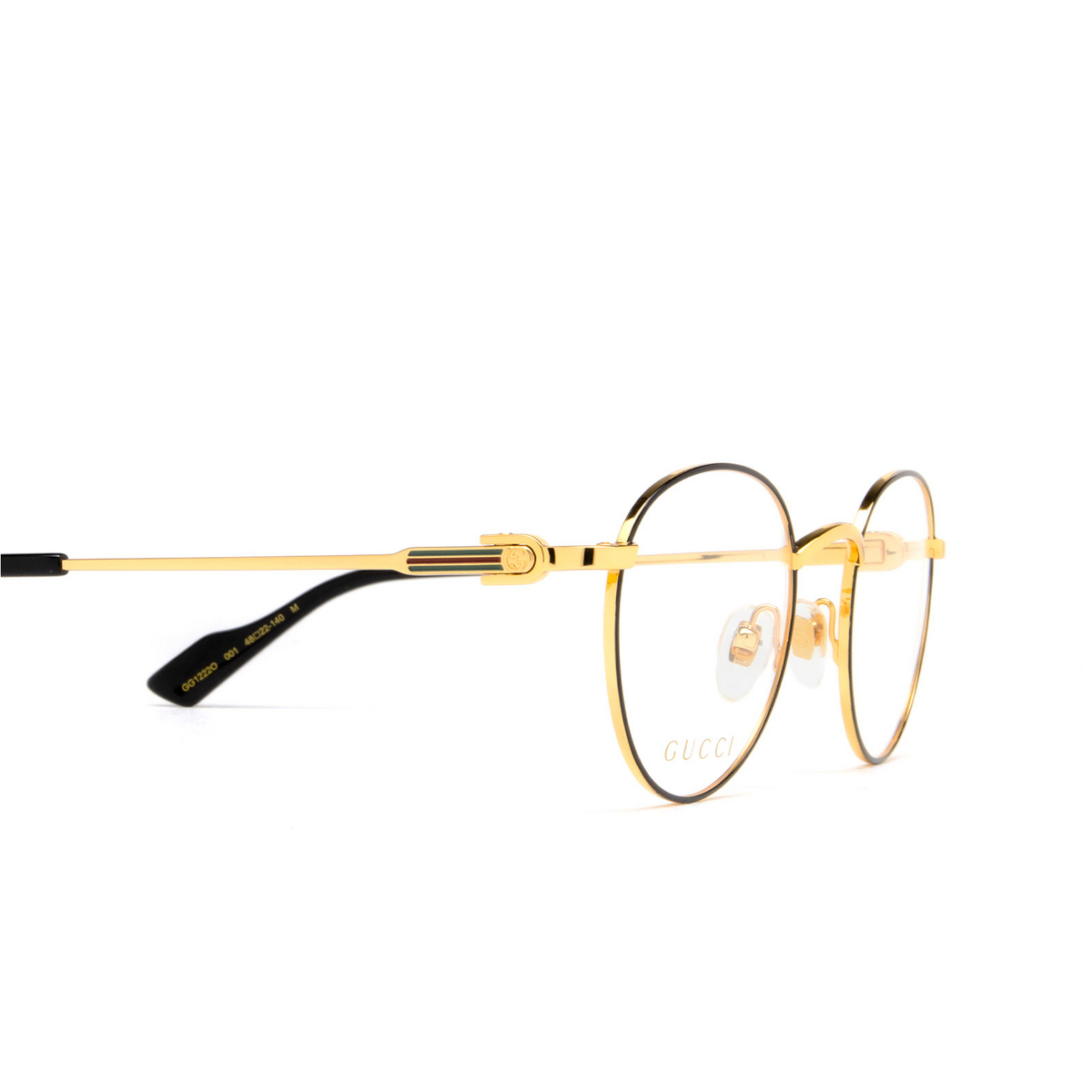 Gucci GG1222O Eyeglasses 001 Gold - product thumbnail 3/5