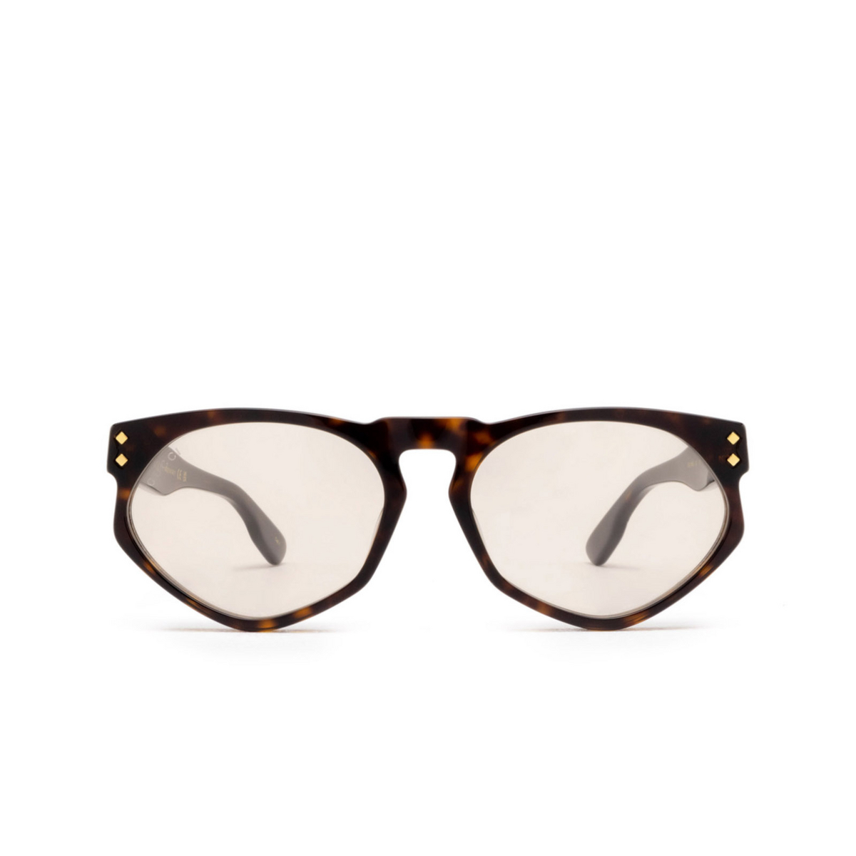 Gucci® Irregular Sunglasses: GG1248S color 001 Havana - product thumbnail 1/3