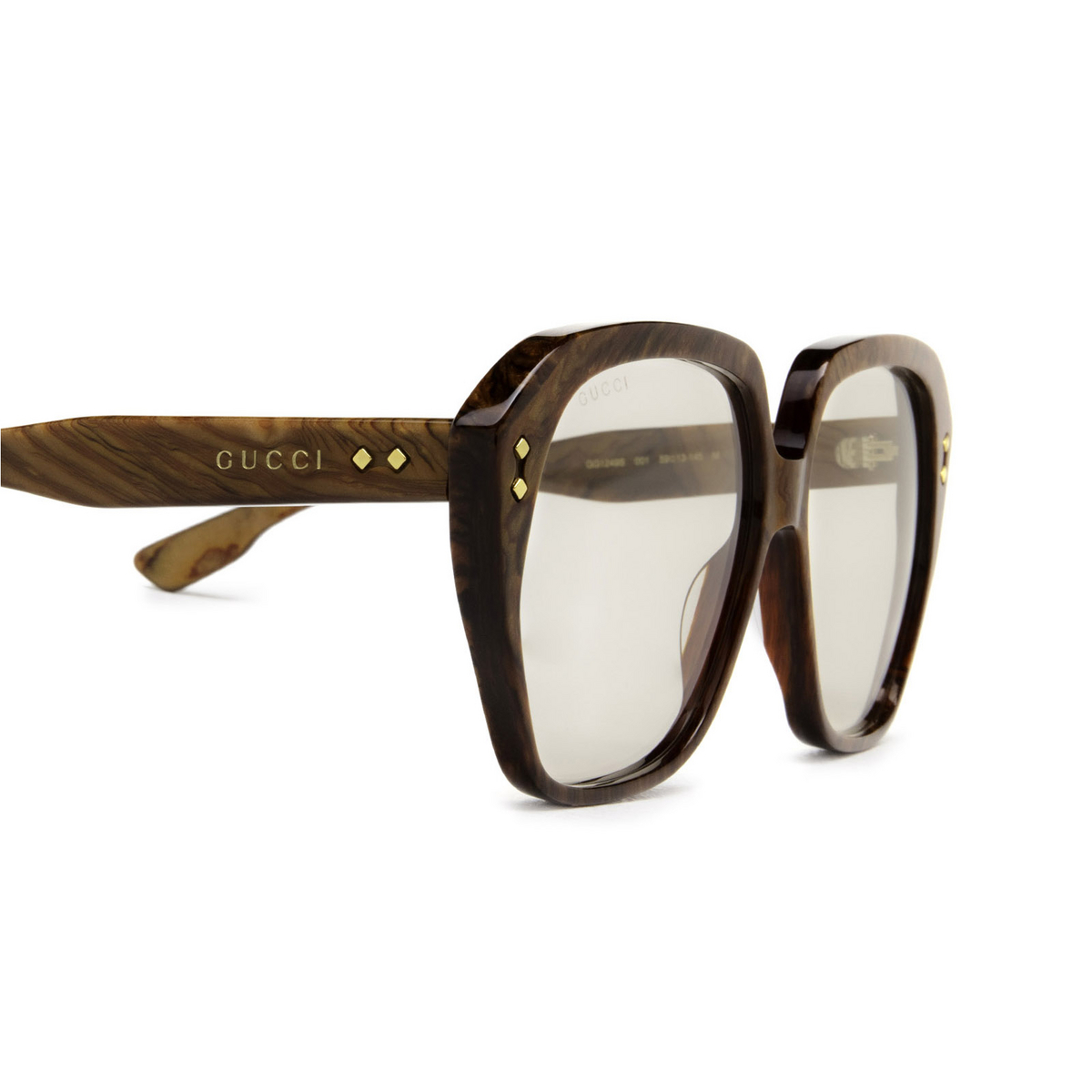 Gucci GG1249S Sunglasses 001 Brown - product thumbnail 3/4