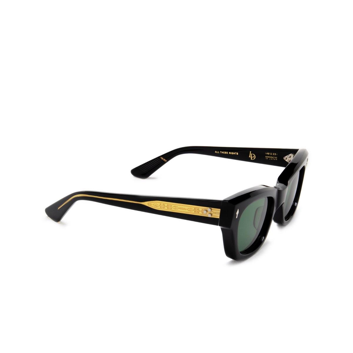 Jacques Marie Mage ALL THESE NIGHTS Sunglasses BLACK - three-quarters view