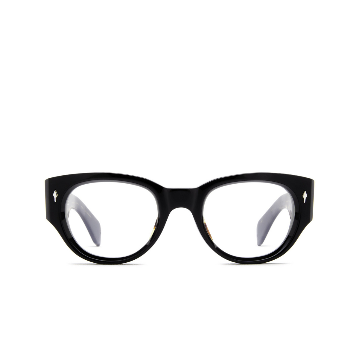 Jacques Marie Mage® Square Eyeglasses: Altabani color Noir - front view