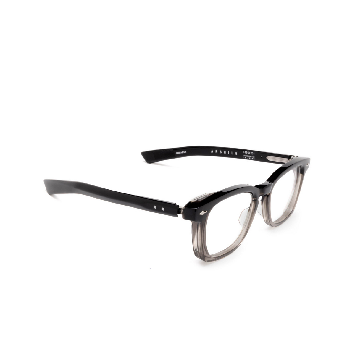 Jacques Marie Mage® Square Eyeglasses: Arshile color BLACK FADE 2 - three-quarters view