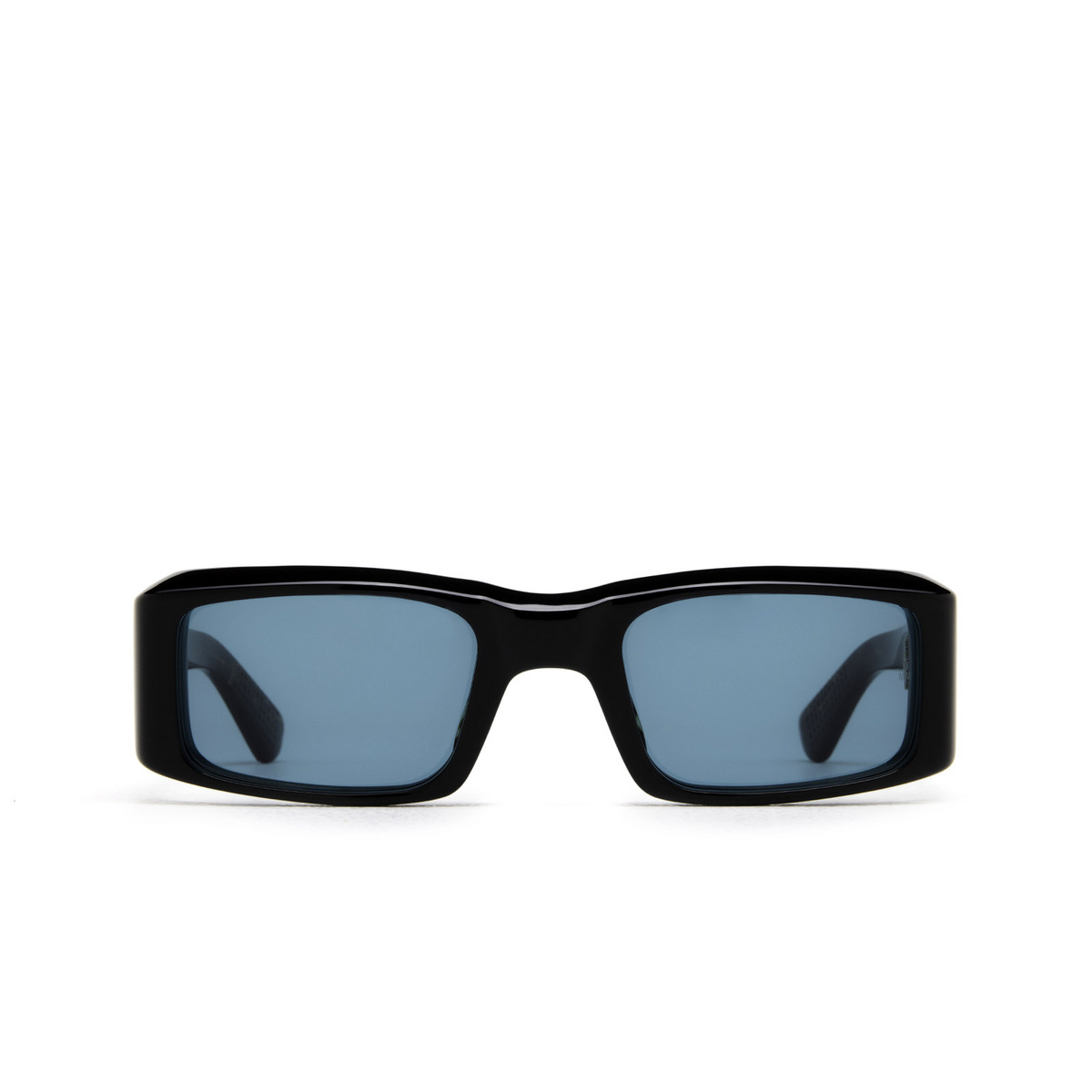 Jacques Marie Mage® Rectangle Sunglasses: Harrison color Noir - front view