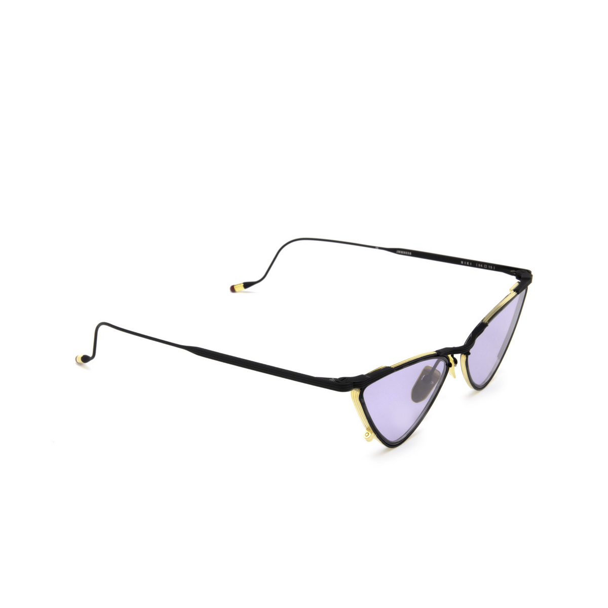 Jacques Marie Mage® Cat-eye Sunglasses: Niki color Raven - three-quarters view