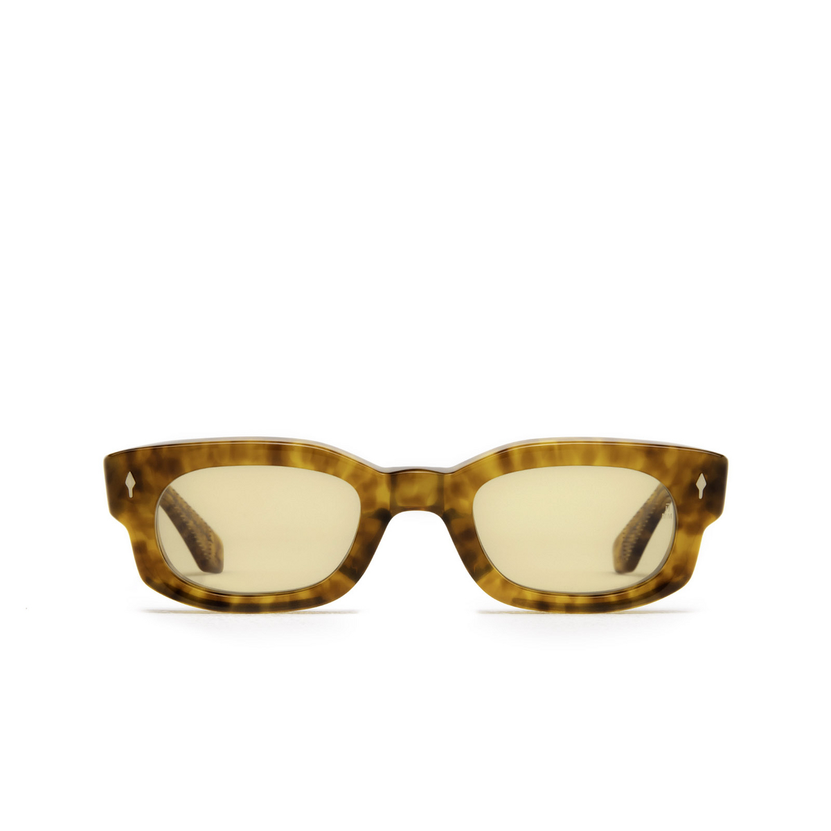 Jacques Marie Mage® Rectangle Sunglasses: Whiskeyclone color Camel - front view