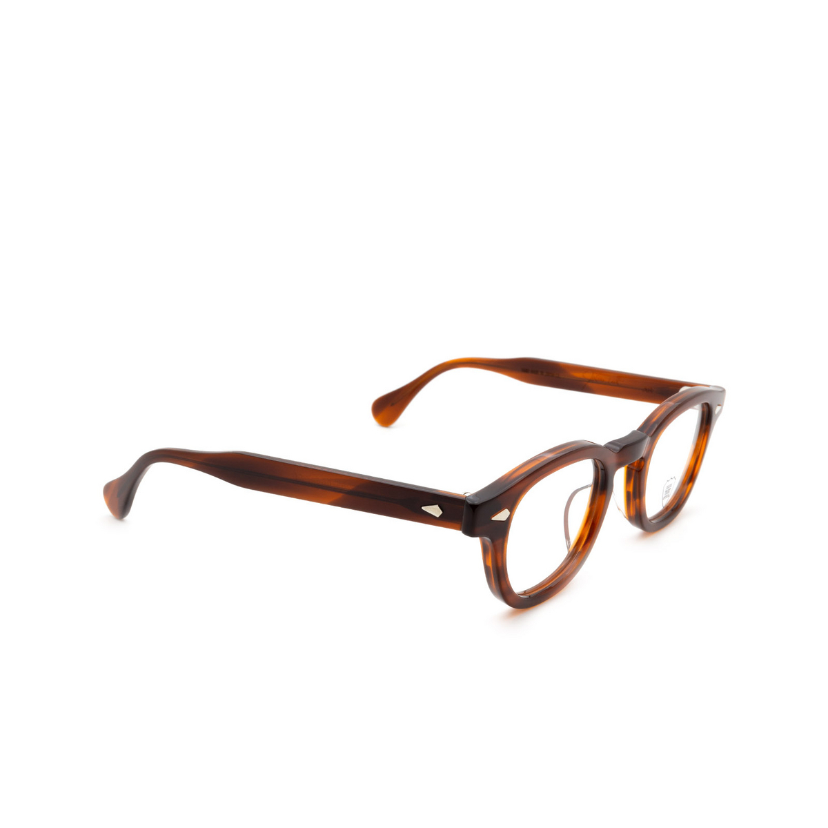Julius Tart AR Eyeglasses AMBER - three-quarters view