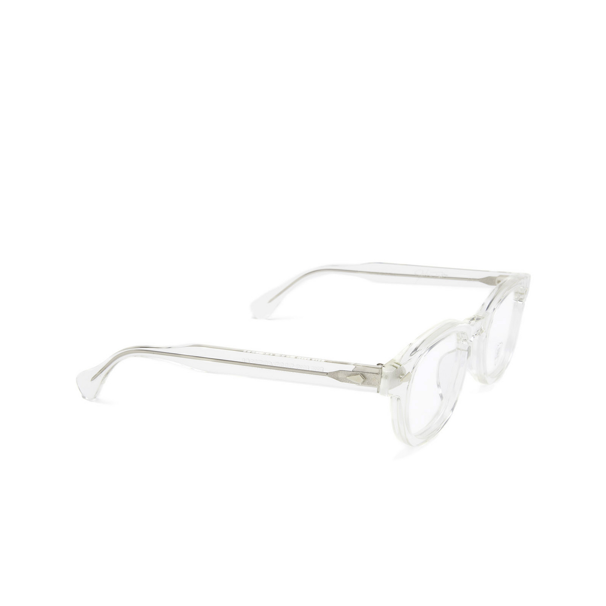Julius Tart Optical® Square Eyeglasses: Ar color Clear Crystal Ii - three-quarters view.