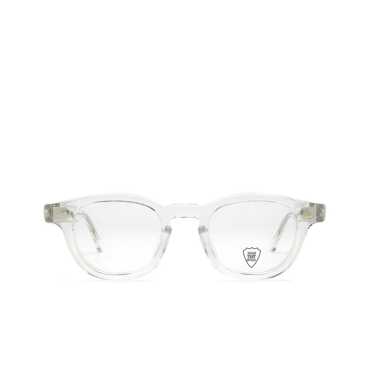 Julius Tart Optical® Square Eyeglasses: Ar color Clear Crystal Ii - front view.