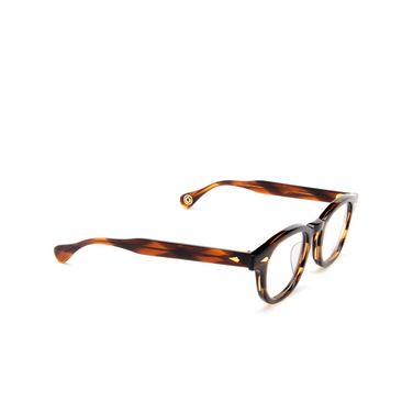 Julius Tart AR Eyeglasses demi amber (gold) - three-quarters view