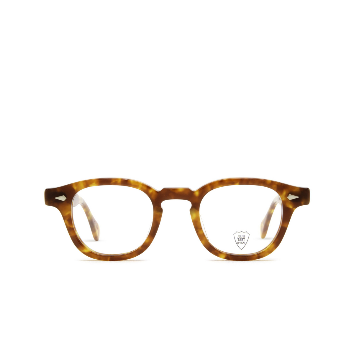 Julius Tart Optical® Square Eyeglasses: Ar color Light Tortoise - front view.
