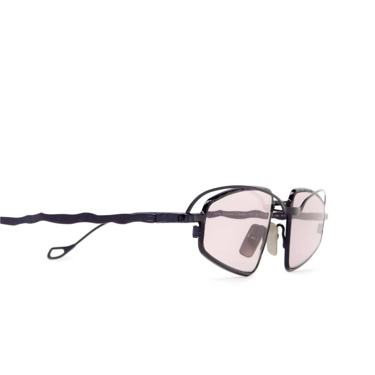 Kuboraum® Irregular Sunglasses: H73 color Bl Metallic Blue - 3/4
