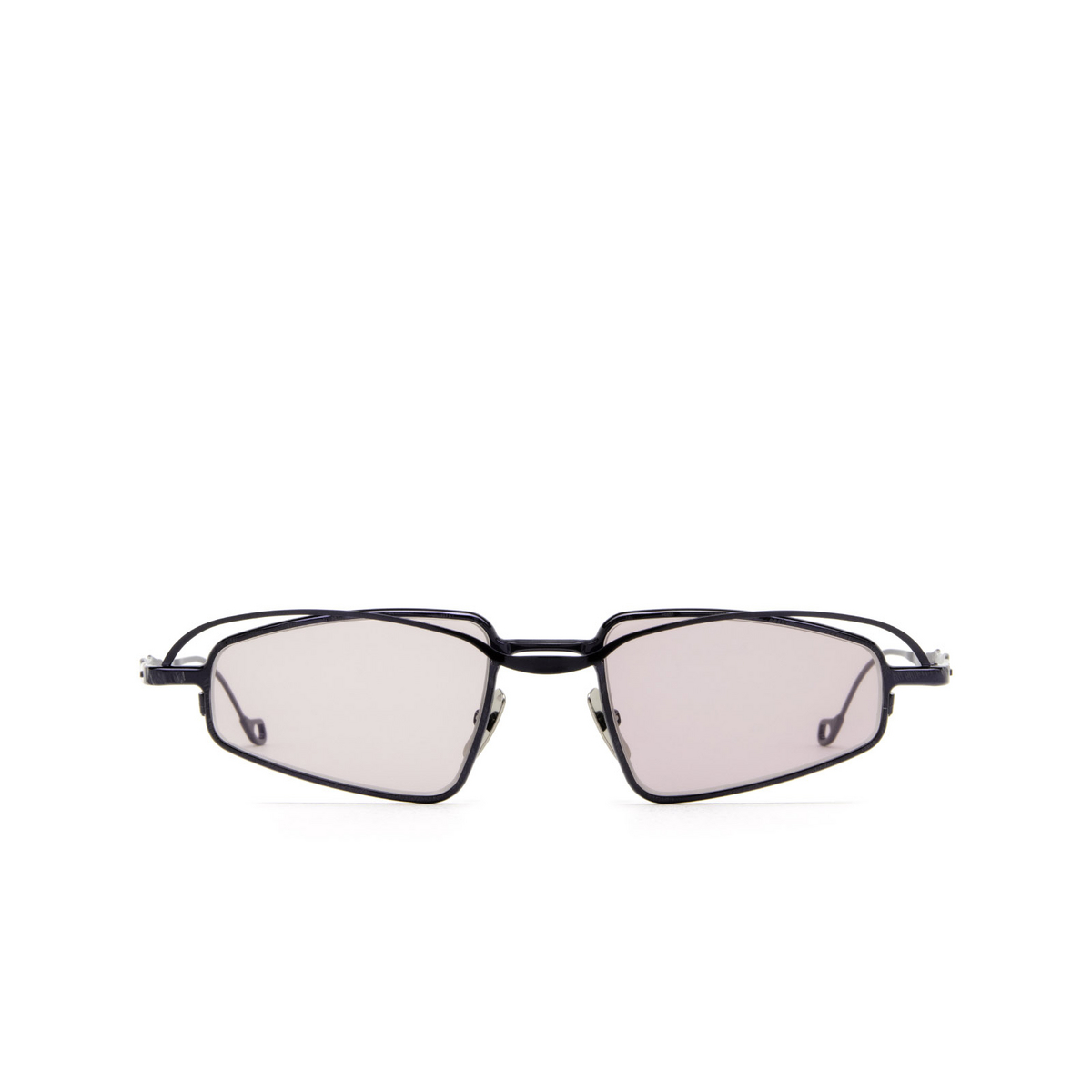 Kuboraum® Irregular Sunglasses: H73 color Metallic Blue Bl - front view.