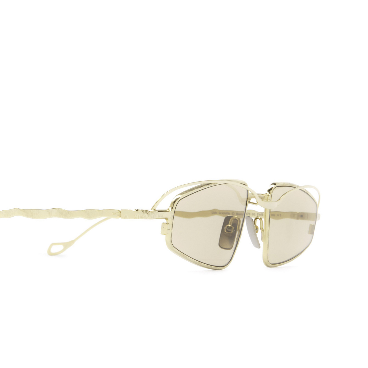 Kuboraum® Irregular Sunglasses: H73 color Gg Gold - 3/4