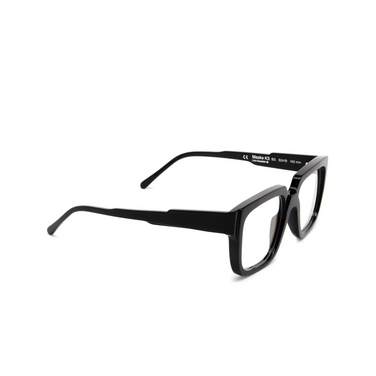 Kuboraum K3 Eyeglasses BS black shine - three-quarters view
