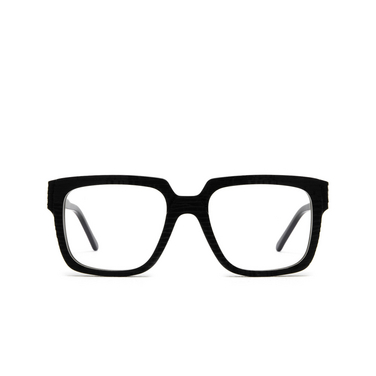 Kuboraum K3 Eyeglasses BS NT black shine & handcraft finishing - front view