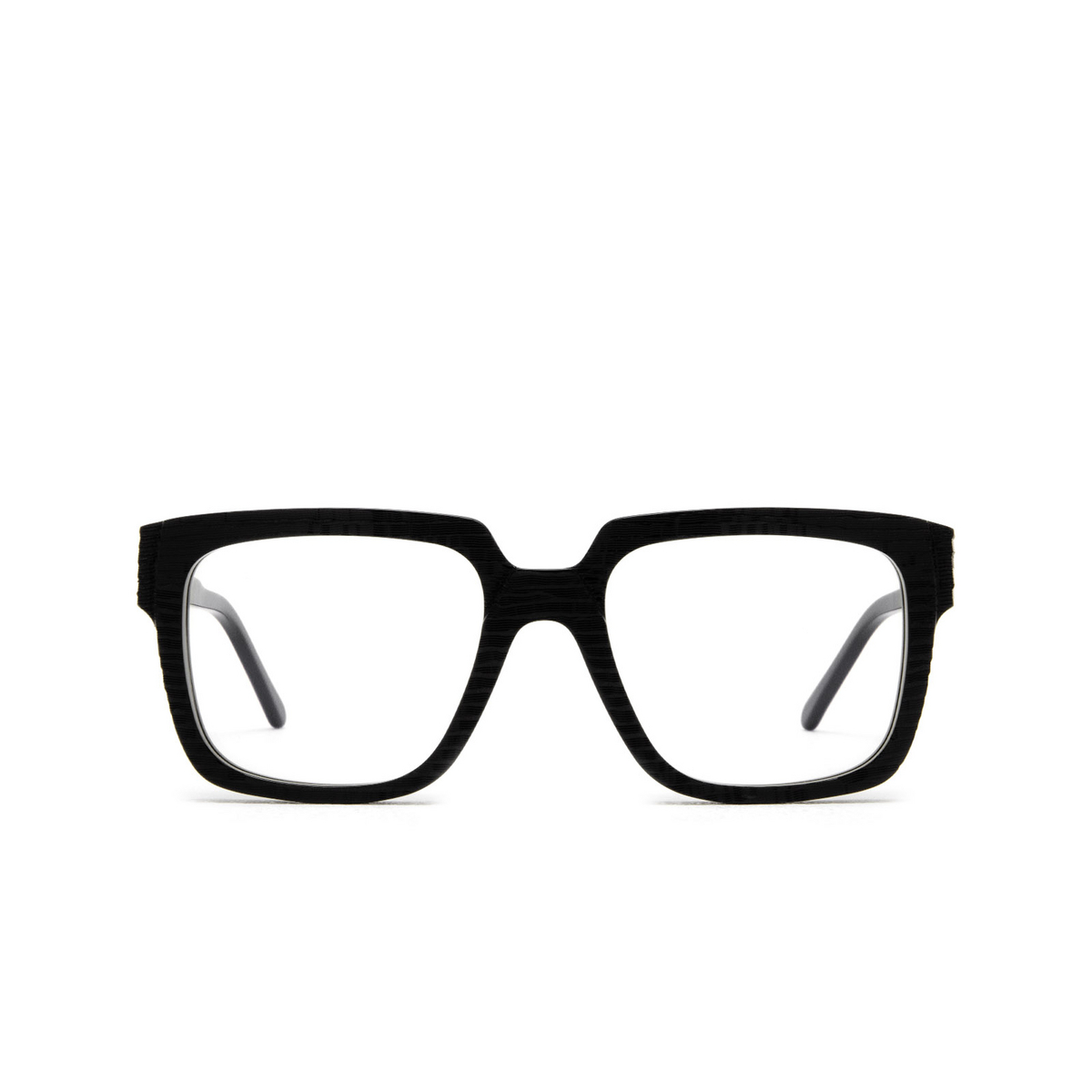 Kuboraum K3 Eyeglasses BS NT Black Shine & Handcraft Finishing - front view