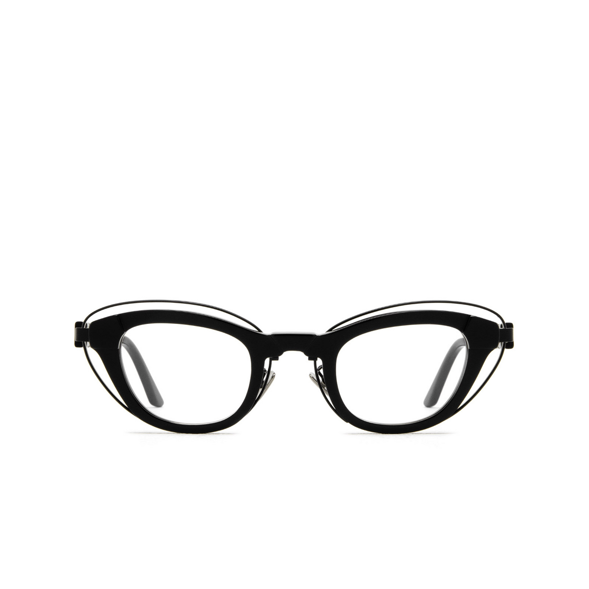 Kuboraum® Cat-eye Eyeglasses: N11 color Bs Black Shine - front view