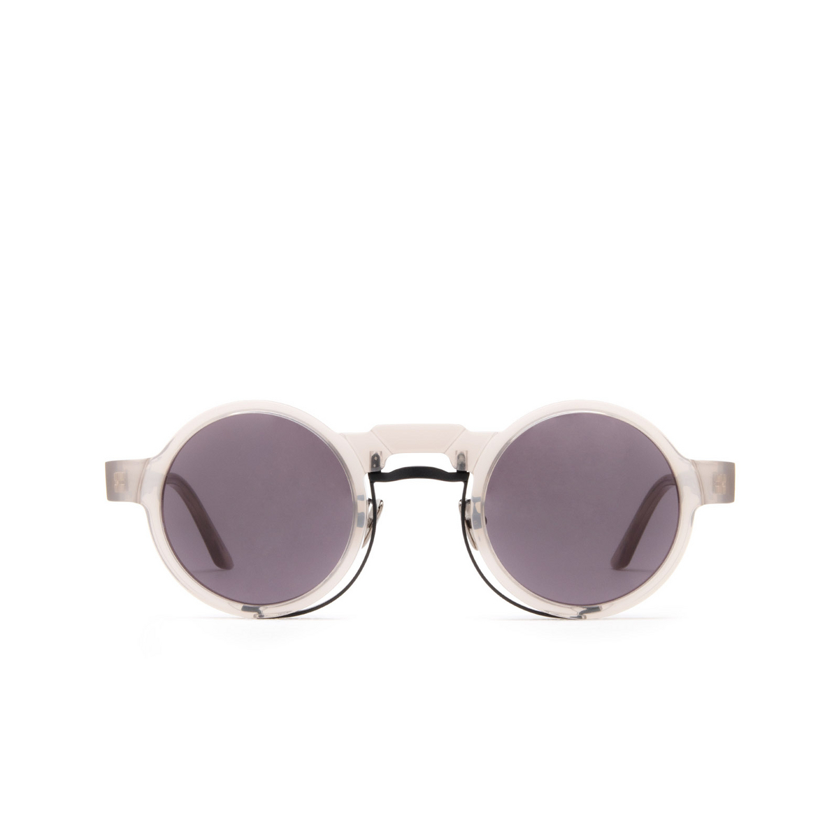 Kuboraum N3 Sunglasses PW Grey Pewter & Black Matt - front view