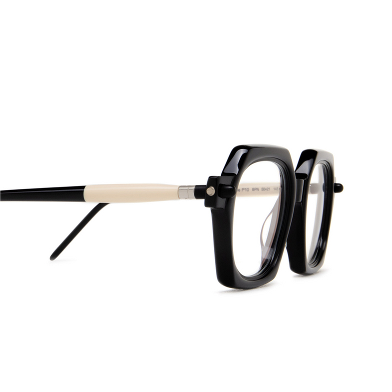 Kuboraum P10 Eyeglasses BPN black shine, cream & black shiny - 3/4