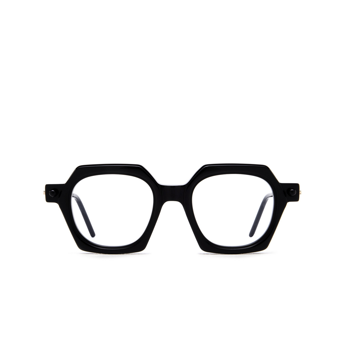 Kuboraum P10 Eyeglasses BPN Black Shine, Cream & Black Shiny - front view