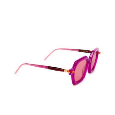Kuboraum P10 Sunglasses CY cyclamen & bordeaux - three-quarters view
