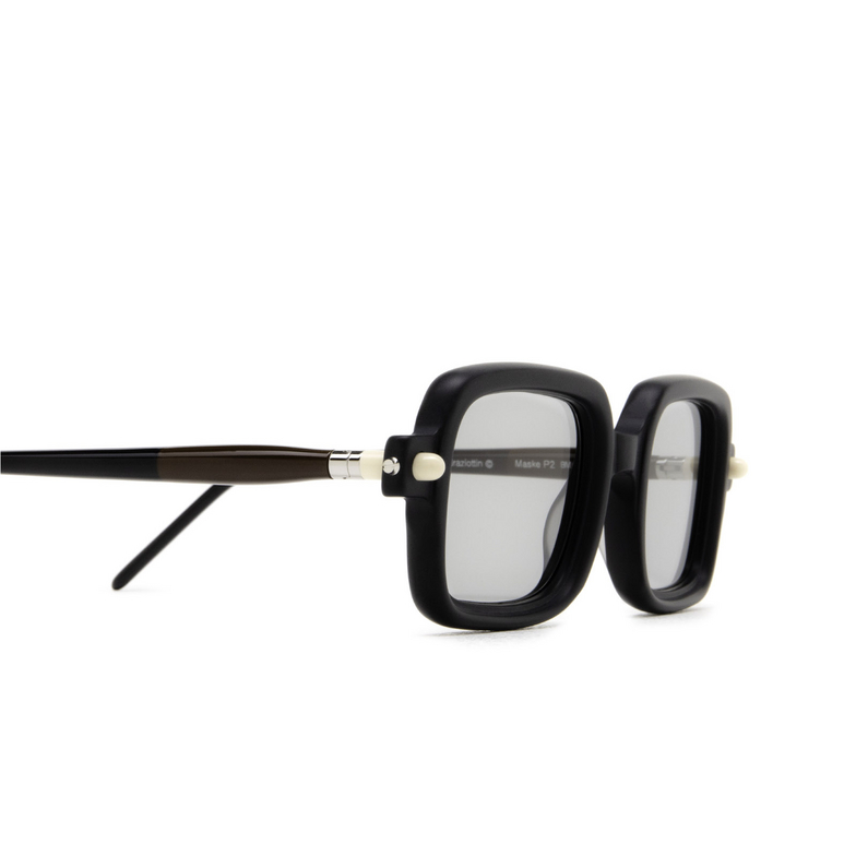 Kuboraum P2 Sunglasses BM CH black matt & brown black shine - 3/4