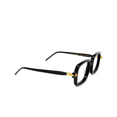 Kuboraum P2 Eyeglasses bsc black shine & black matte - three-quarters view