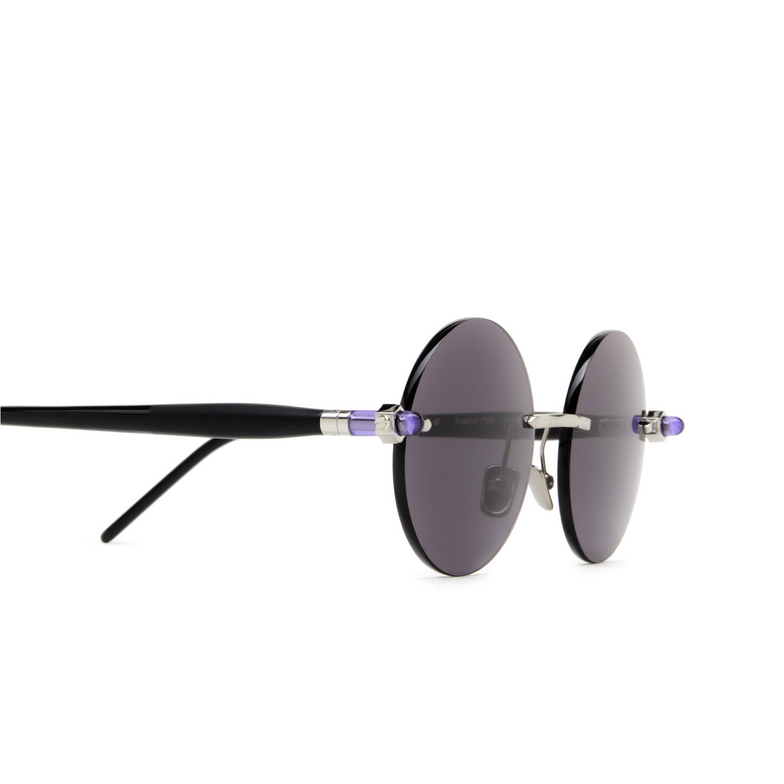 Kuboraum P50 Sunglasses SI VB silver & black matt black shine - 3/4