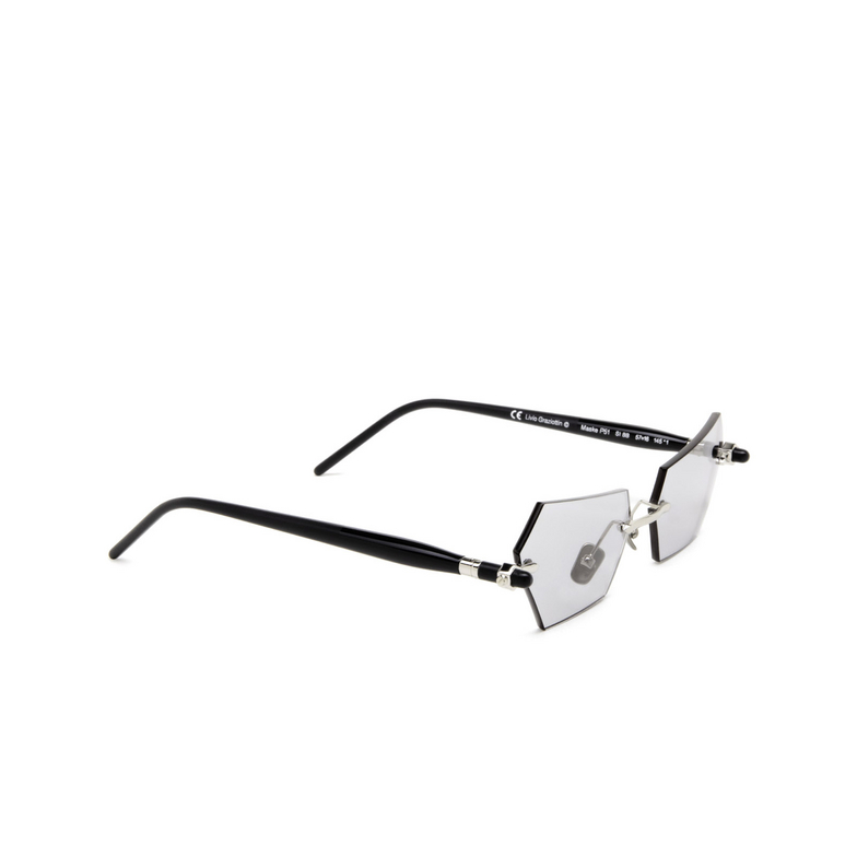 Kuboraum P51 Sunglasses SI BB silver & black shiny black matt - 2/4