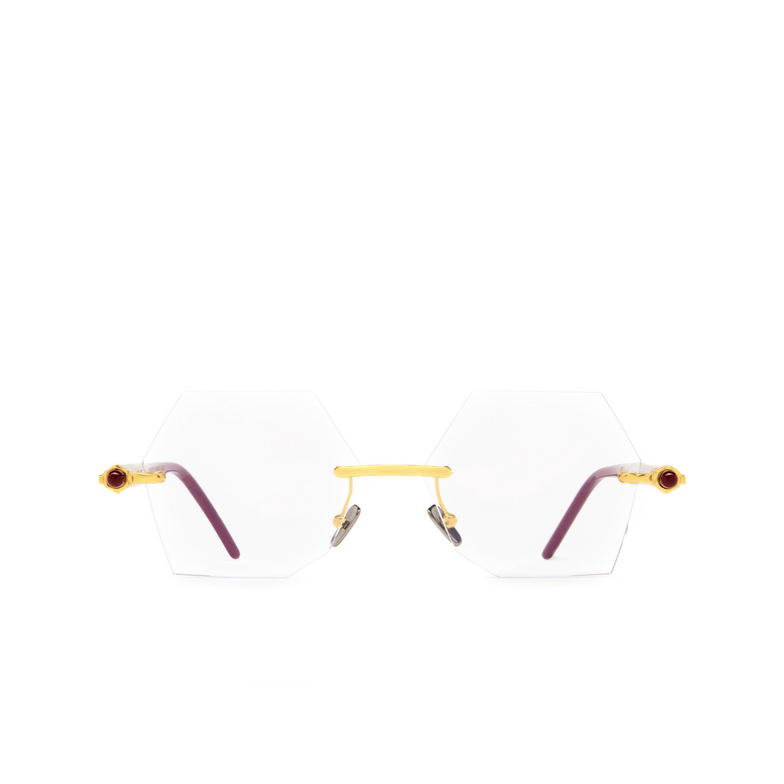 Gafas graduadas Kuboraum P53 GD BX gold, cream & bordeuax - 1/4