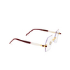 Kuboraum P53 Eyeglasses GD BX gold, cream & bordeuax - product thumbnail 2/4