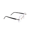 Kuboraum P53 Eyeglasses SI BB silver, black matte & black shine - product thumbnail 2/4