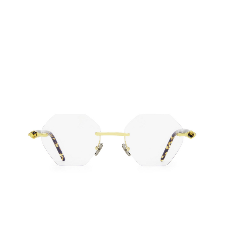 Gafas graduadas Kuboraum P54 GD DT gold & black shine dark tortoise - 1/4