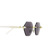 Gafas de sol Kuboraum P54 SUN GD WH gold & ivory cream - Miniatura del producto 3/4