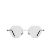 Gafas de sol Kuboraum P54 SUN SI BS silver & cream black shine - Miniatura del producto 1/4