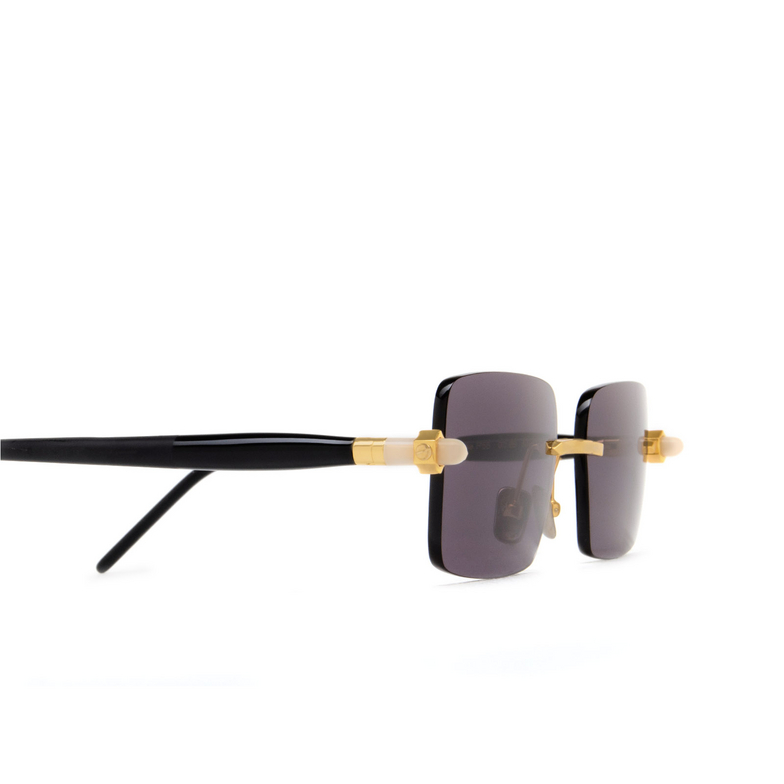 Kuboraum P56 Sunglasses GD BB gold, black shine & black matt - 3/4