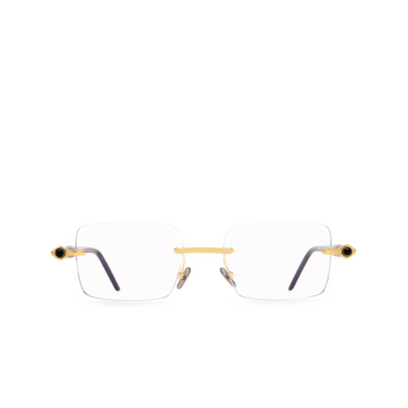 Kuboraum P56 Eyeglasses gd bs gold, tortoise & black shine - front view