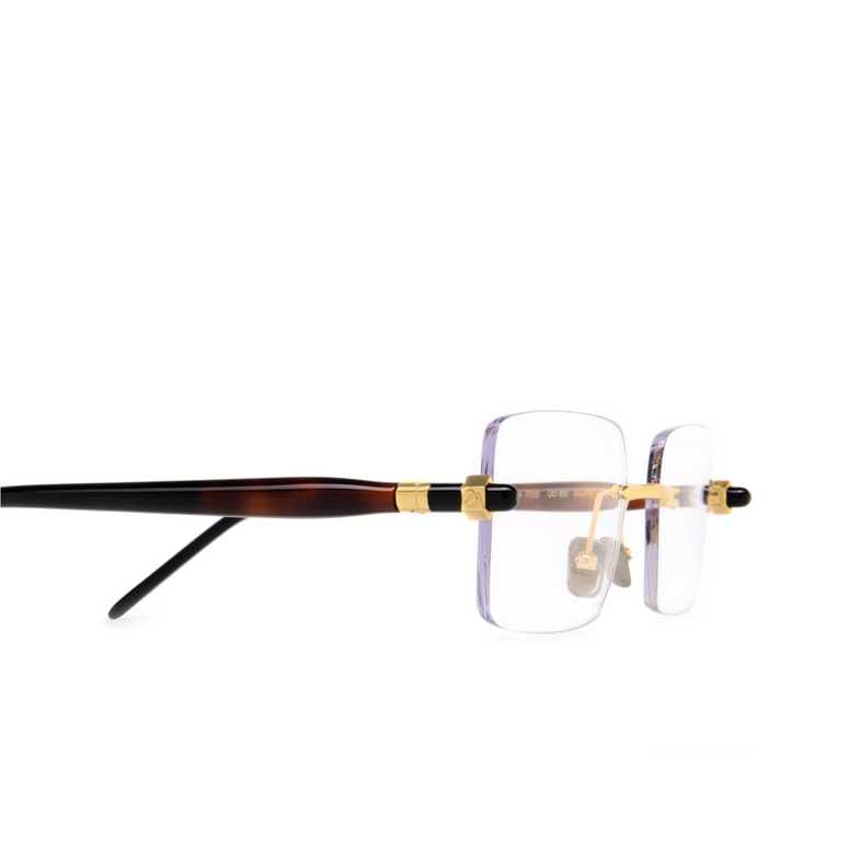 Kuboraum P56 Eyeglasses GD BS gold, tortoise & black shine - 3/4
