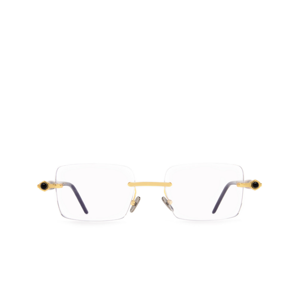 Kuboraum P56 Eyeglasses GD BS Gold, Tortoise & Black Shine - front view
