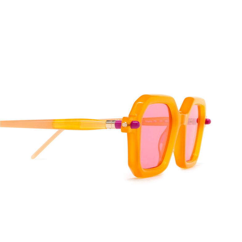 Kuboraum P9 Sunglasses OR orange & face powder - 3/4