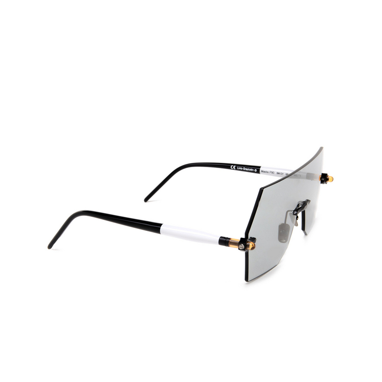 Kuboraum P90 Sunglasses BM GY black matt, light grey & black shine - 2/4