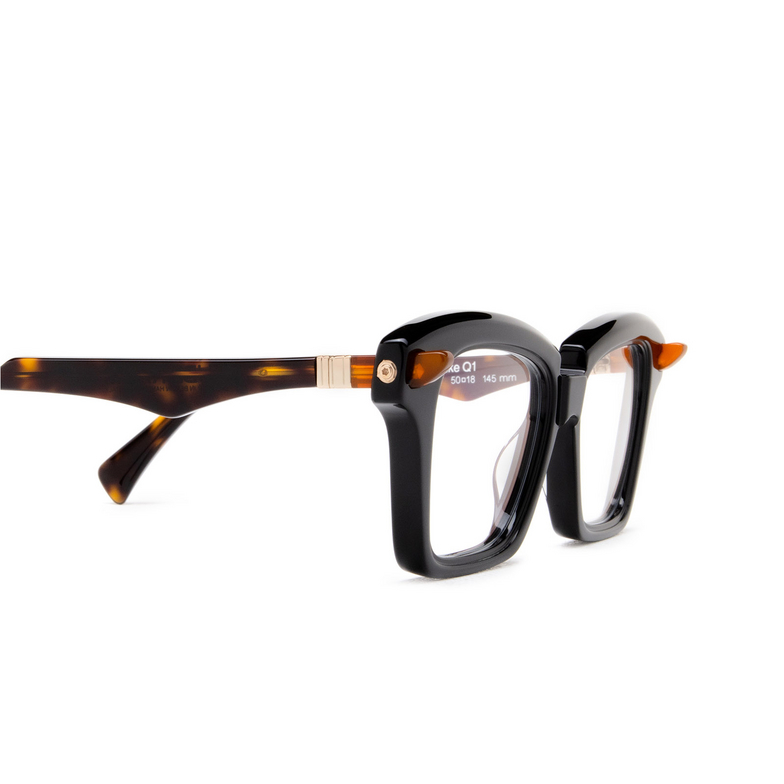 Kuboraum Q1 Eyeglasses BST black shine & dark tortoise - 3/4