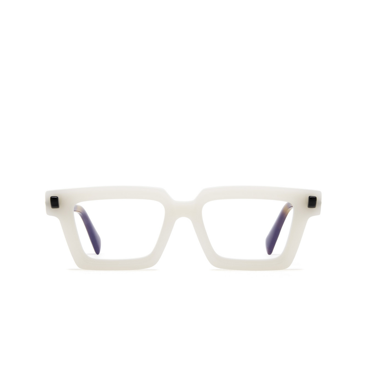Kuboraum Q2 Eyeglasses WH White & Tortoise - front view