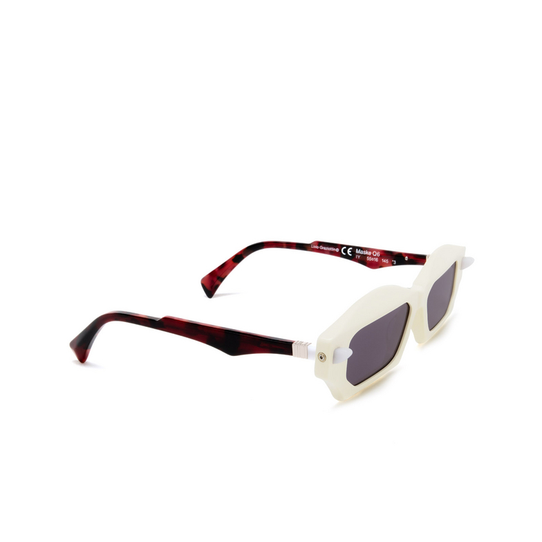 Kuboraum Q6 Sunglasses IY ivory & havana red - 2/4